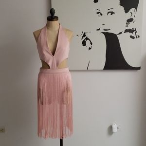 Fashion Nova Women's Liza Fringe Dress